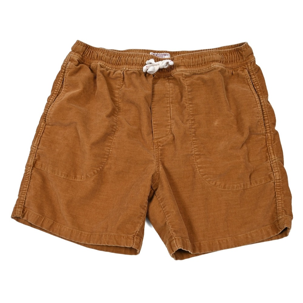 Wallace & Barnes Corduroy‎ Elastic Waist Shorts Brown Mens Medium 6" Inseam